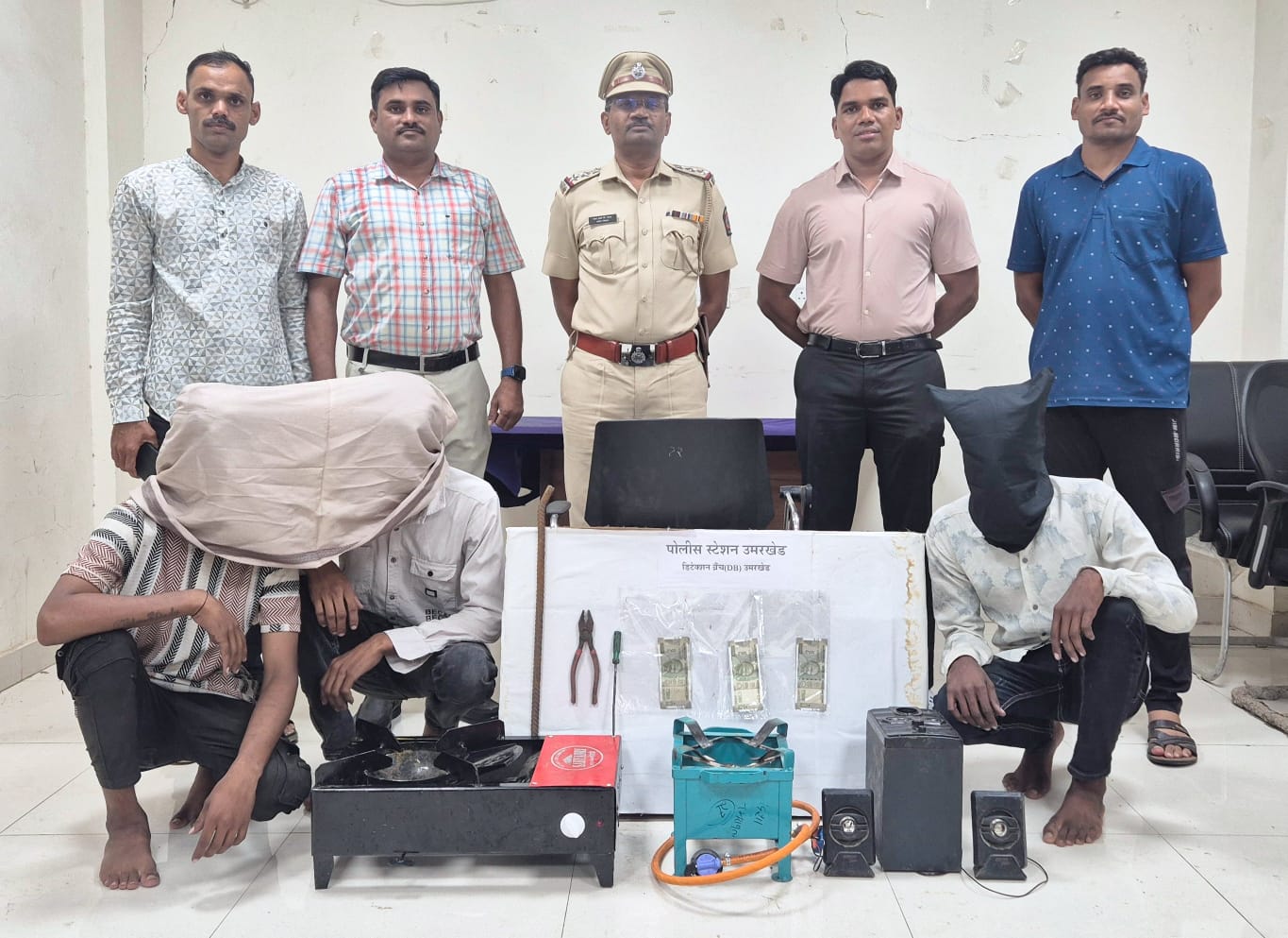 उमरखेड पोलिसांची धडाकेबाज कारवाई; घरफोडीचे चार गुन्हे उघडकीस, ९० टक्के मुद्देमाल जप्त