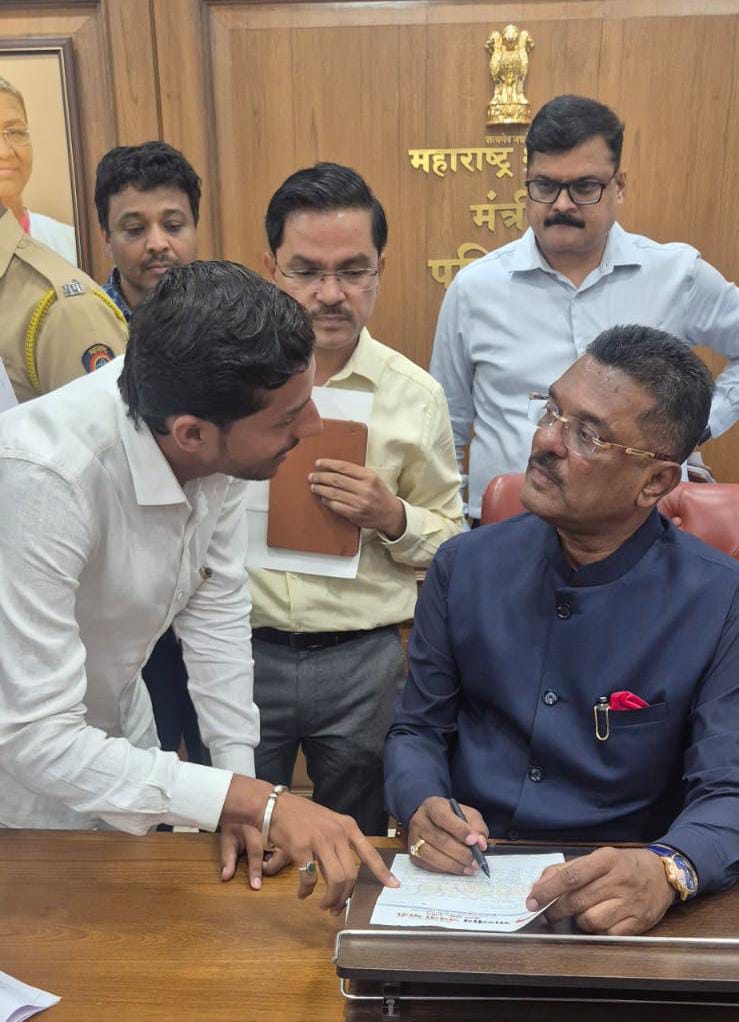 जगप्रसिद्ध अजिंठा लेणीत पर्यावरण पुरक ई – बससेवा सुरु करा, परिवाहन मंत्र्यांना निवेदन
